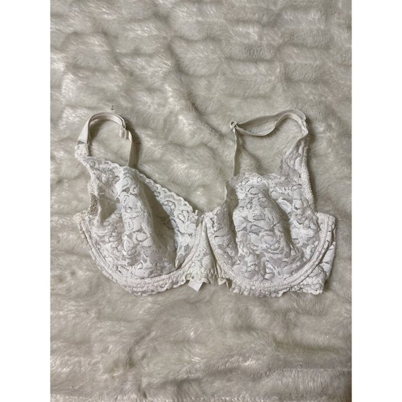 Lot of 2 Bras 38C Women’s Adrienne Vittadini / Daniel Laurent White Beige - Picture 8 of 12